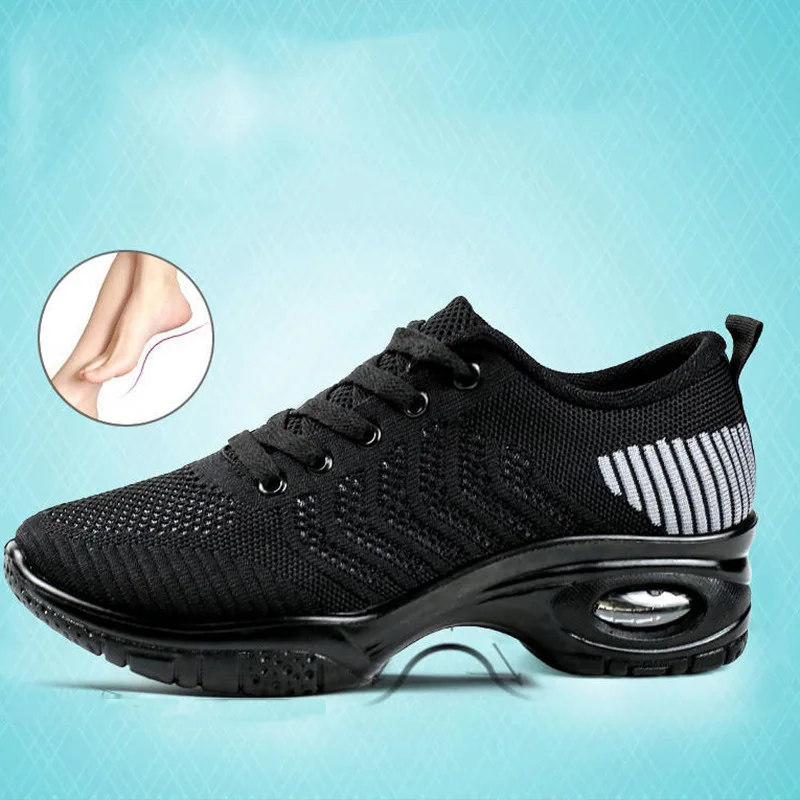 

2020 New Style WOMEN'S Shoes Cushion Insole Casual Shoes for Square Dance Women's Comfortable Soft Bottom Fly Woven Casual Shoes