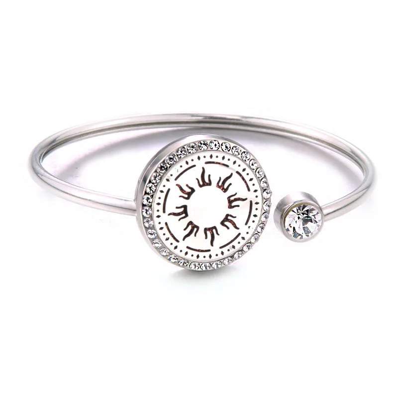 New Aromatherapy Bracelet stainless steel Aroma Diffuser Lockets perfume Essential Oil Diffuser Bracelet fashion jewelry women