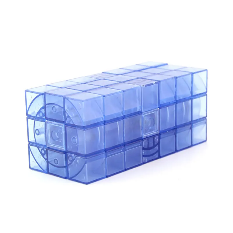 WitEden 3x3x7 кубический магический куб 337 Cubo Magico Профессиональный скоростной нео куб головоломка Kostka антистрессовые игрушки для детей - Цвет: Transparent Blue