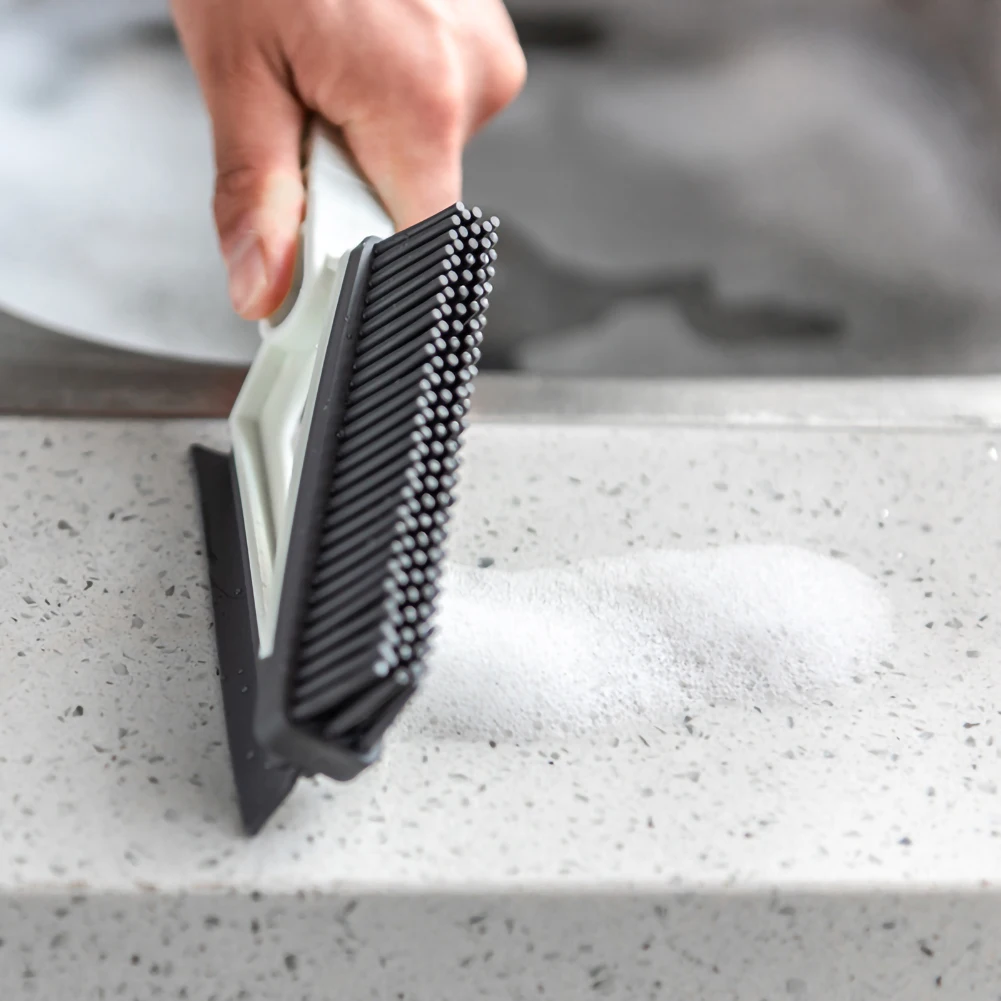 Двойной TPR творческие кисти для дверей и окон из паз щетка очистки Кухня Ванная