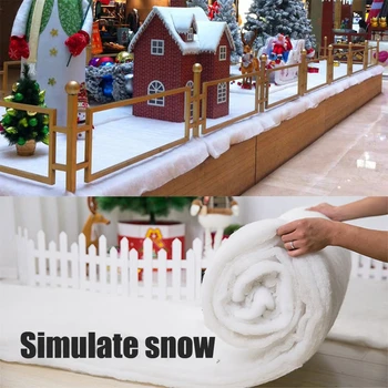 

Christmas Snow Cover Blanket Artificial Cotton Blanket for Christmas Tree Skirts Backdrop Decorations