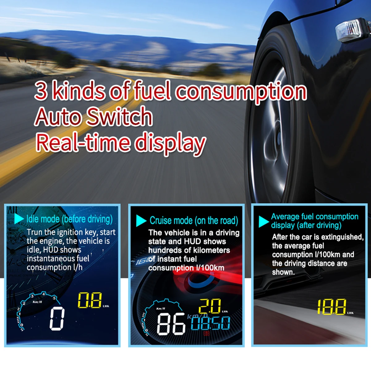4 дюйма ЖК-дисплей Экран C600 OBD HUD Дисплей бортовой компьютер автомобиля цифровой спидометр OBD2 вождения расход топлива проектор