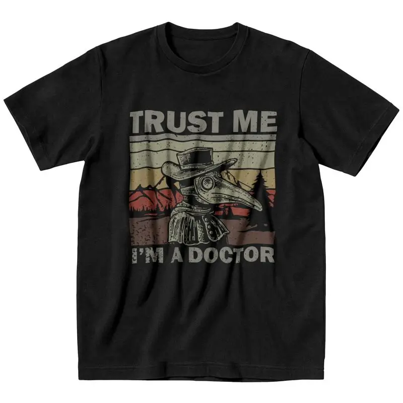Забавная футболка на Хэллоуин с надписью Trust Me I'm A Doctor Мужская графическая