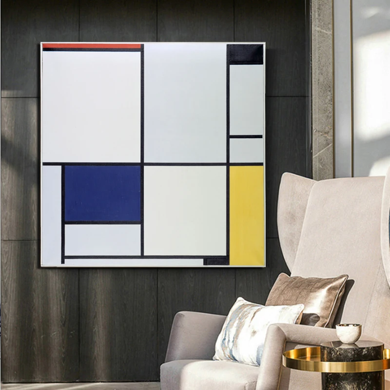 Скандинавский плакат Piet Cornelies Mondrian настенная Картина на холсте скандинавские