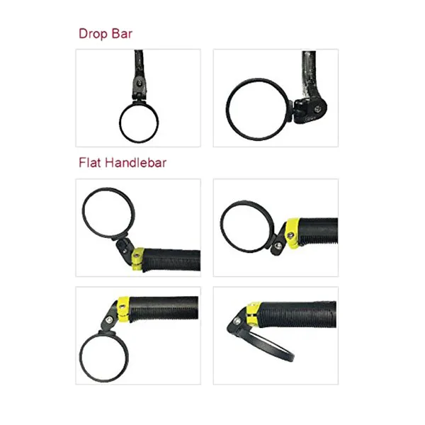 Велосипедное Зеркало заднего вида горная дорога переднее зеркало заднего вида для безопасности-зеркало для ручки из нержавеющей стали