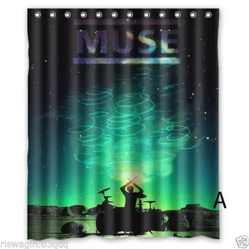 

Muse Custom Fabric Shower Curtain