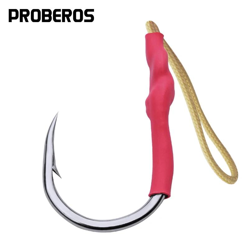 Джиг-крючок PROBEROS из нержавеющей стали 20 шт. 1/0-13/0 вспомогательные рыболовные