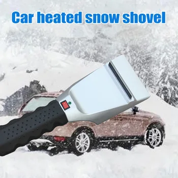 

Electric Heated Car Snow Shovel Scraper Cigarette Lighter 12V Removal Defrost Clean Tool NJ88