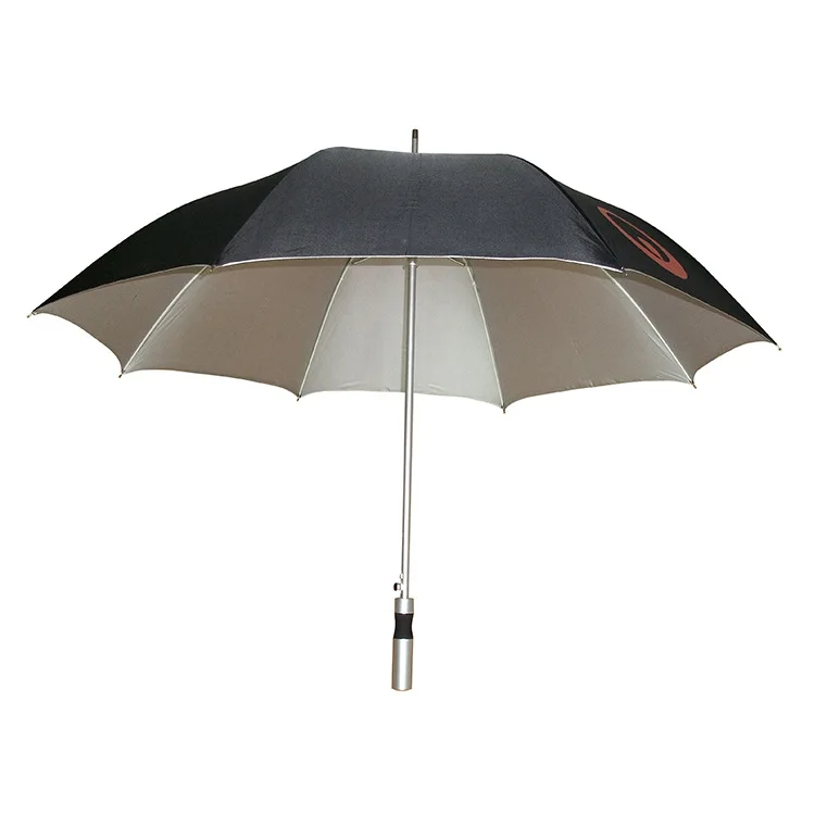 

Creative 8 Bone Aluminium Alloy Solid All-Weather Umbrella Customizable Logo Rain Gear Semi-automatic Silver Colloid College Sty