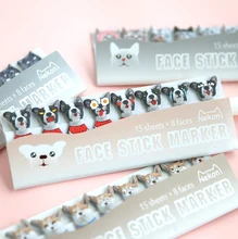 Kawaii Memo Pad Bookmarks Creative Cute Cat Panda Sticky Notes index Posted It Planner Stationery School Supplies Paper Stickers