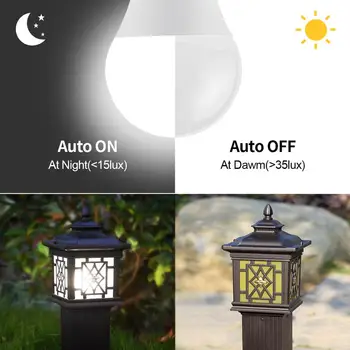 

10W 15W LED Bulb E27 Smart Bulb With light Sensor Smart lamp Automatic Switch ON/OFF Indoor Outdoor Night lighting for Home