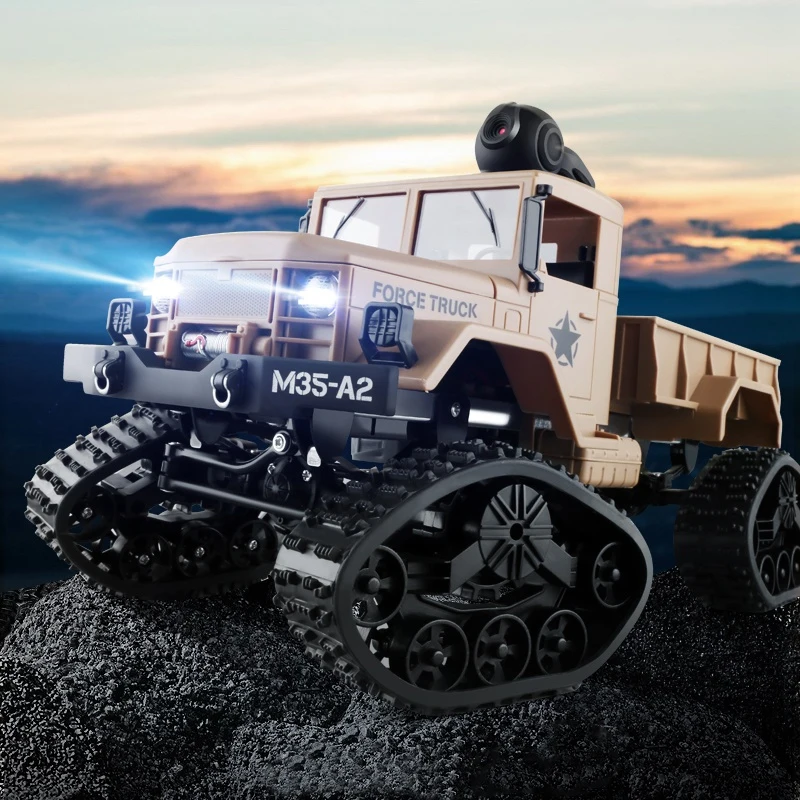 WiFi FPV RC Car 2.4G 1:16 Truck  Remote Control Army Military Off-Road Climbing Phone Control Toy 4 Wheel Drive Vehicle Toy gift 6