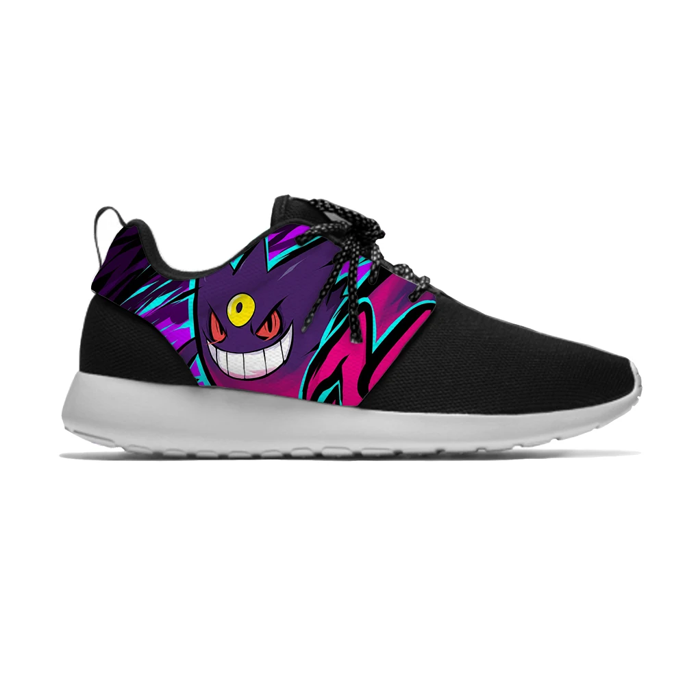 

Anime Pokemon Gengar Japan Hot Cool Creative Kids Sport Running Shoes Casual Breathable 3D Printing Sneakers Children Boys Girls