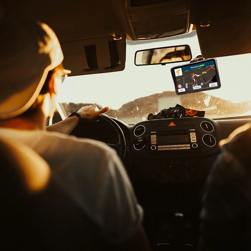 9 дюймов Автомобильный емкостный экран Gps навигатор Bluetooth Fm 8G 256M Mp3/Mp4 плееры солнцезащитный козырек Вождение голосовой навигатор