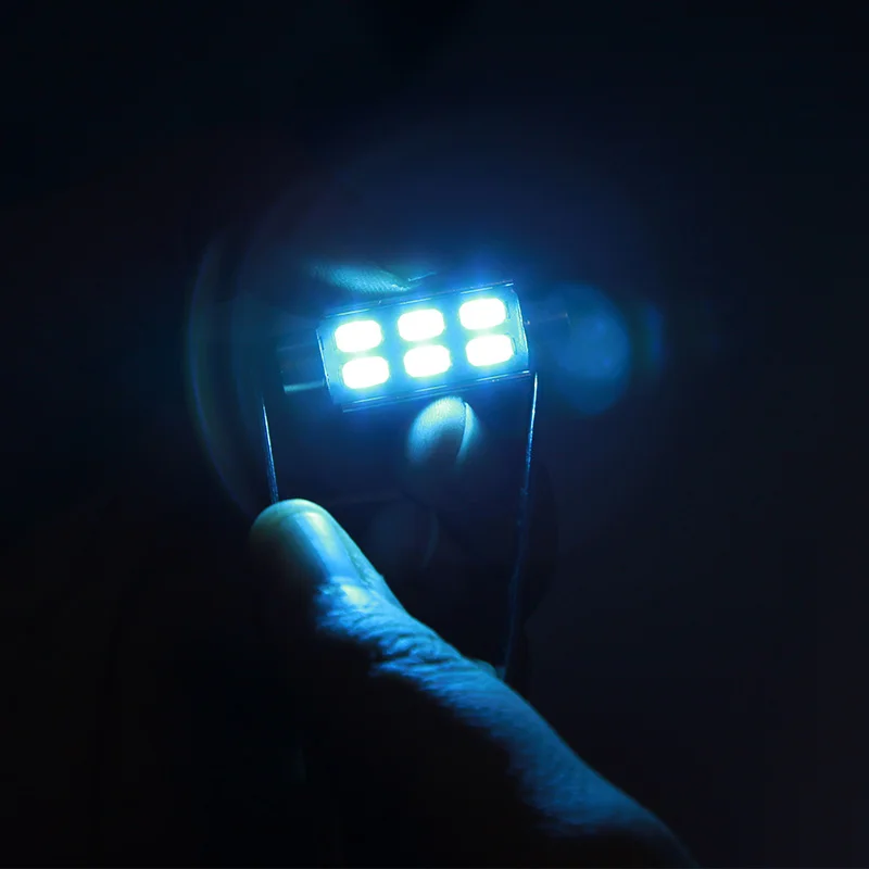 1 шт. автомобильный Festoon CANBUS 31 мм 36 39 41 светодиодный C5W без ошибок 5630 6 smd светильник