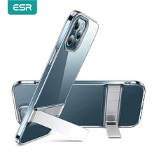 Coque arrière avec support noir pour iPhone, compatible modèles 12 Pro Max, 12 Pro