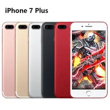 Отремонтированный Apple IPHONE 7 PLUS 32G 128GB rom мобильный телефон четырехъядерный 12.0MP камера с аксессуарами-разблокирована ЕС Plug