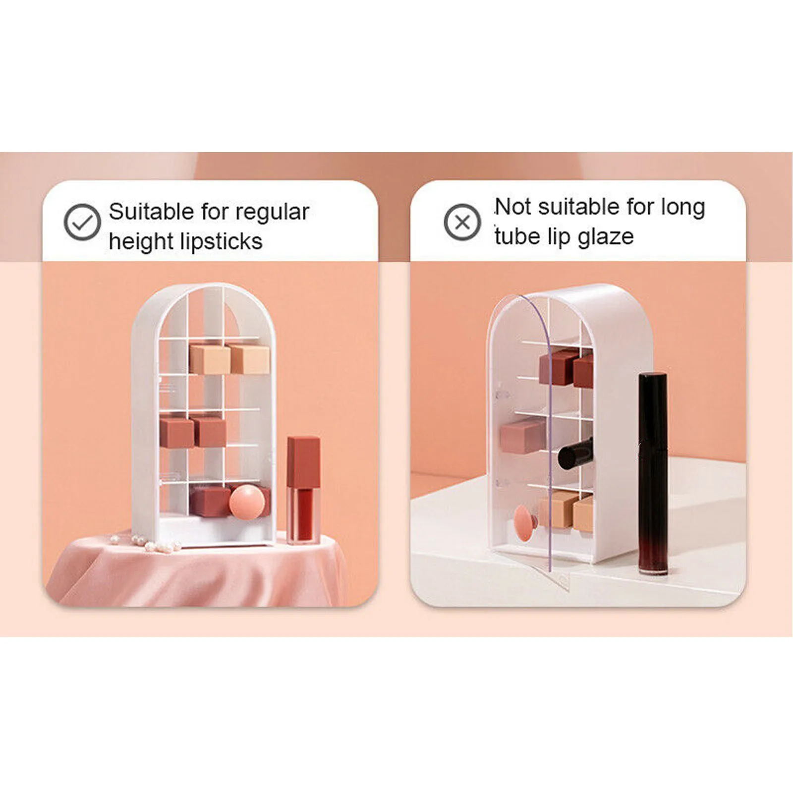 Organisateur Rouge À Lèvres En Acrylique Transparent