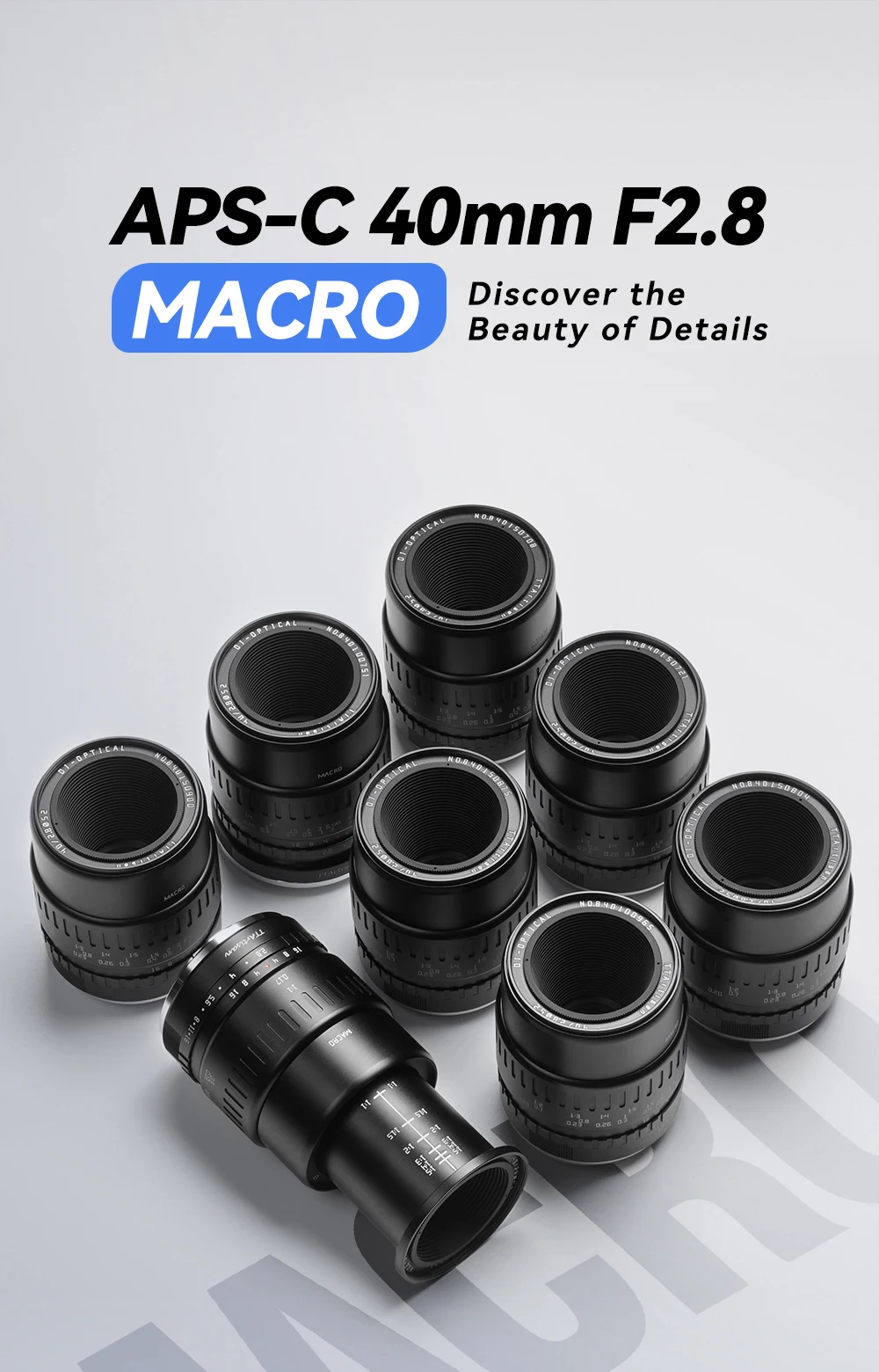 TTartisan 40mm F2.8 APS-C MF Macro Lens For Sony E Fuji X M4