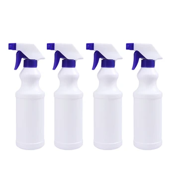 

4PCS 500ml Plastic Empty Industrial Laboratory Spray Bottles Leak Proof Chemical Resistant Foggy Mist Stream Sprayer Bottle A30