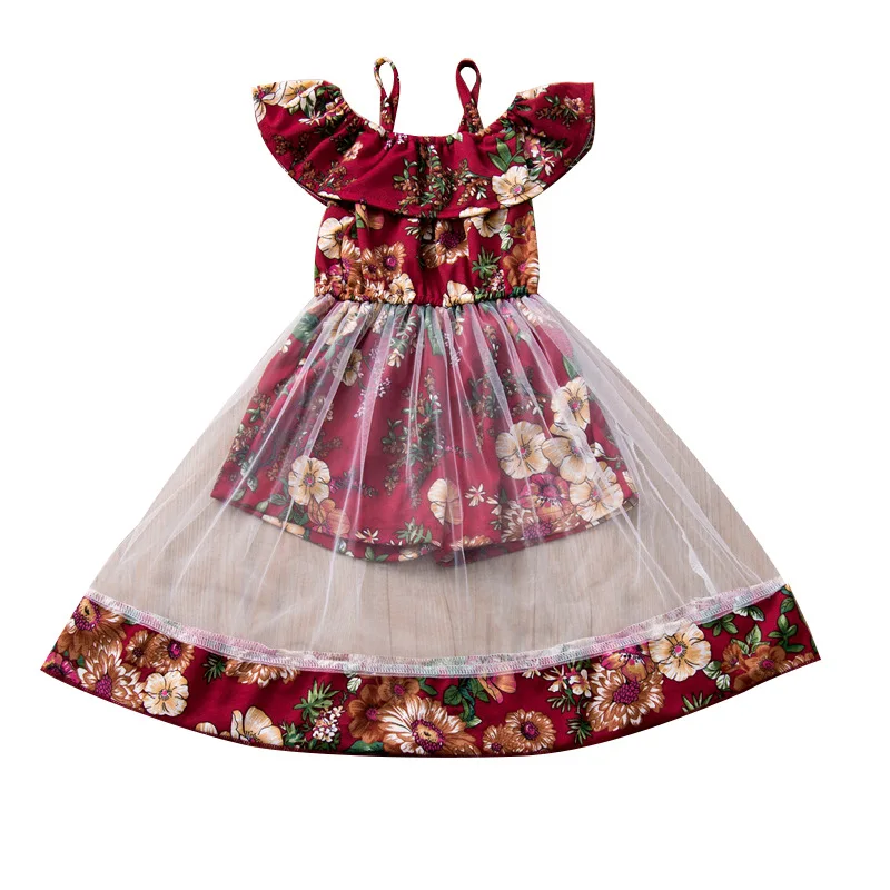 2020Princess Bow Flower Girl Dress Summer Tutu Wedding Birthday Party Dresses For Girls Children's Costume New Year kids clothes | Детская