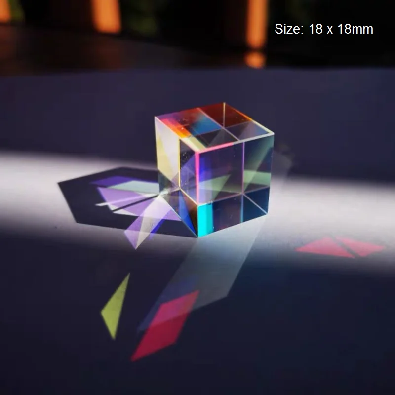 K9 Glass Six-sided Prism Triangular Prism for Taking Photography Paperweight Ornaments Refraction of Light Generate Rainbow
