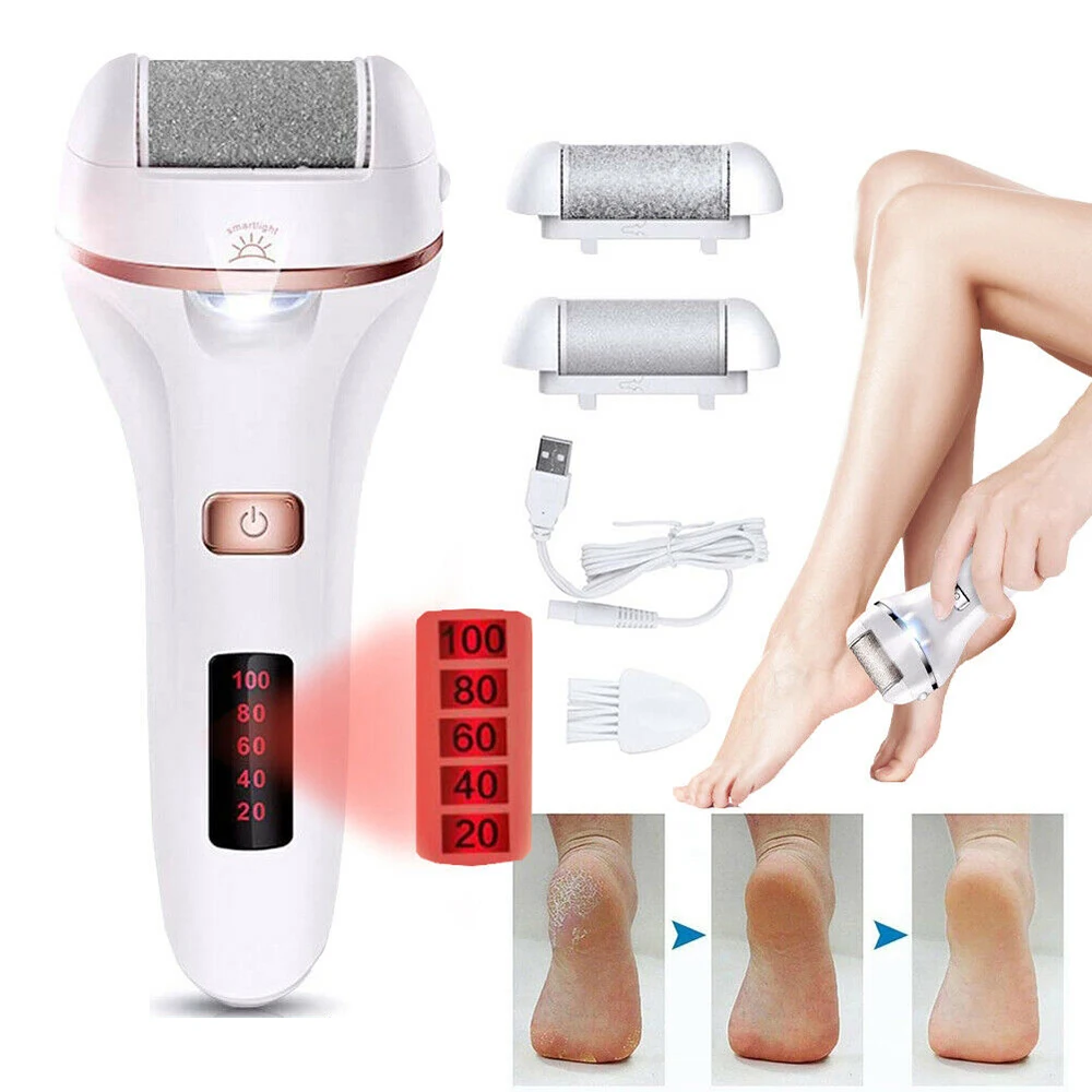

DIOZO Foot Callus Remover Foot File Usb Foot Care Tool 2 Grinding Head Dead Skin Callus Removal