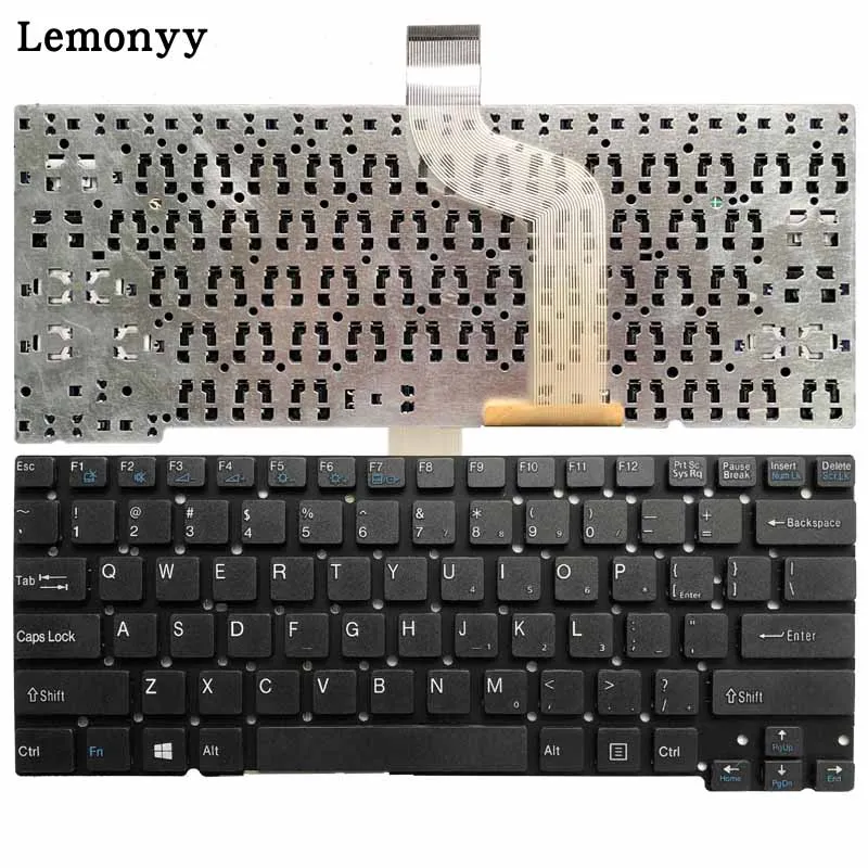  US keyboard for sony vaio T13 SVT13 SVT 13 T14 SVT14 SVT 14 English Laptop Keyboard Black No Frame