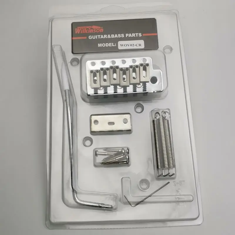 

Wilkinson ST Electric Guitar Tremolo System Bridge WOV02 Chrome Silver New