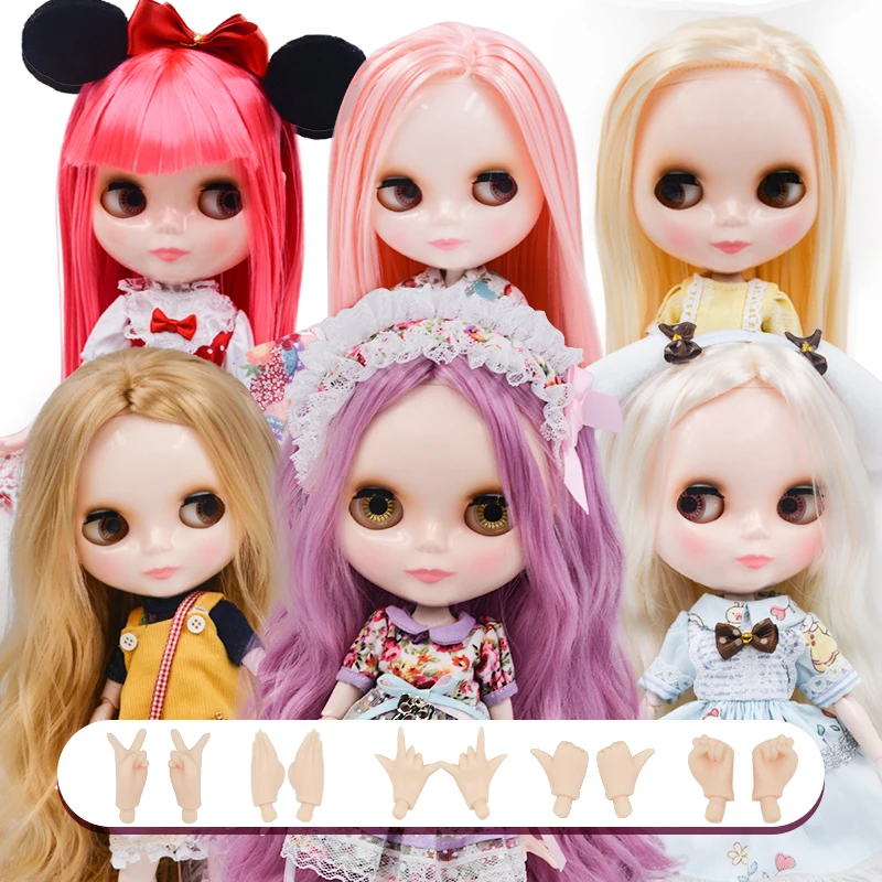 

Neo NBL Blyth Doll Customized Shiny Face,1/6 OB24 BJD Ball Jointed Doll Custom Blyth Dolls for Girl, Gift for Collection