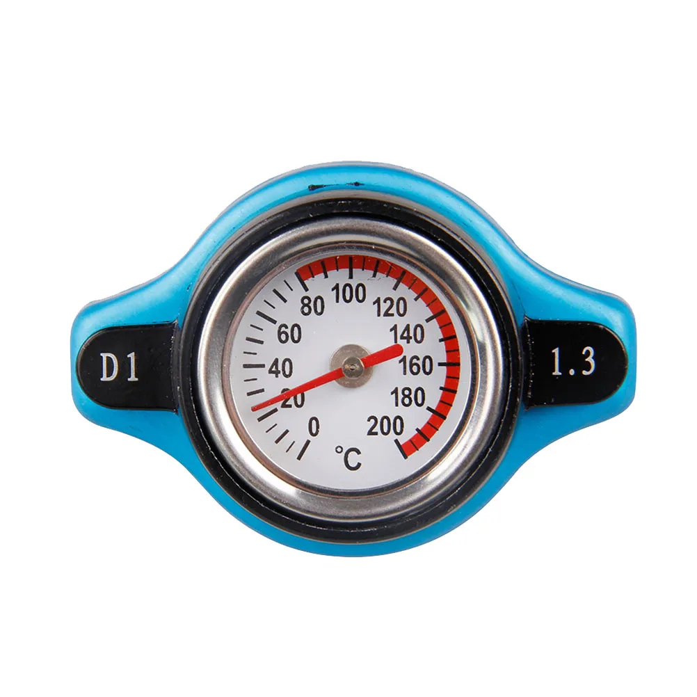 Car Water Tank Cover with Temperature Gauge Thermometer Radiator Cap - 1.3 Bar Large | Автомобили и мотоциклы