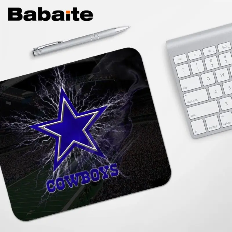 Babaite высокое качество Dallas Cowboys компьютерные игровые коврики для мыши Гладкий блокнот для записи настольных компьютеров мат игровой коврик для мыши - Цвет: No Lock Edge18x22cm
