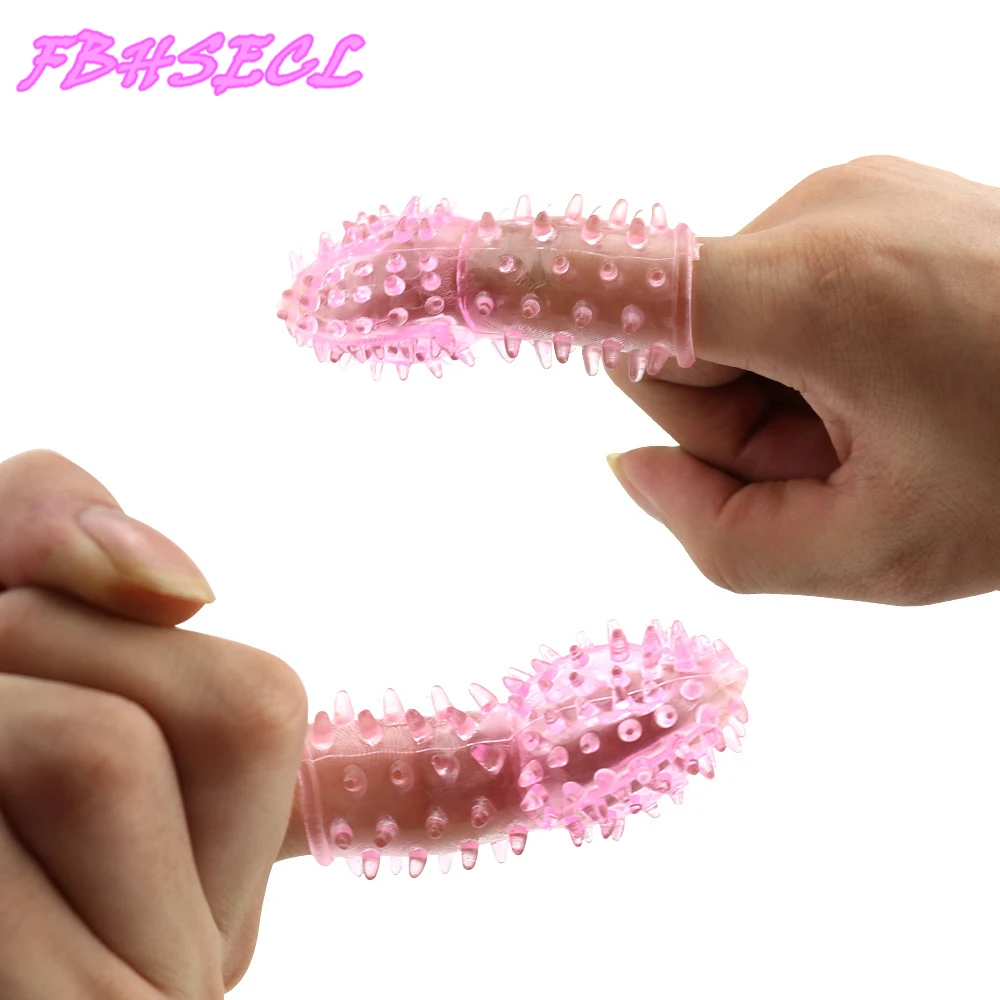 Vaginal Massager No Vibrator Finger Sleeve Massager Toys Clitoris Stimulator G-spot Sex Toys For Women Adult Products 1PC