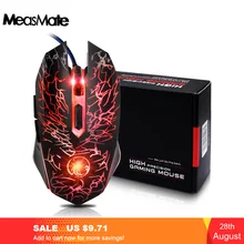 Apedra USB Проводная игровая мышь 2400 dpi Регулируемая USB 3,0 оптическая компьютерная мышь RGB цвет эргономичные мыши для ноутбука ПК мышь