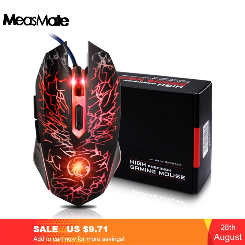 Мышь Компьютерная Apedra Проводная игровая 2400DPI USB 3 0|Мыши| |