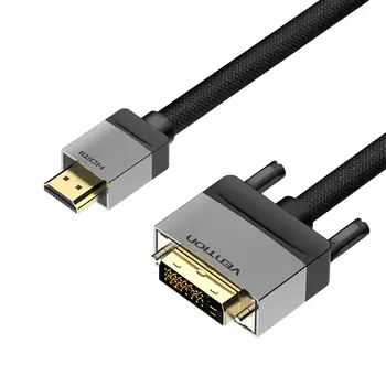 

Vention HDMI to DVI Cable 3m 5m 8m DVI-D 24+1 Pin Support 1080P 3D High Speed HDMI Cable for LCD DVD HDTV XBOX Projector PS3