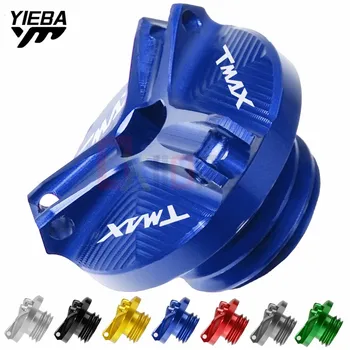 

Motorcycle Aluminum Engine Oil Drain Plug Filler Caps Cover Sump Nut Cup Filter For Yamaha Tmax 500 530 2008-2017 2016 2015 2014