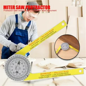 

2020 New Starrett 505P-7 Miter Saw Protractor Laser Engraved Dial Measuring Layout Tool Ruler