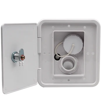 

Screws Water Intake With Keys Square Plastic Hatch Cover Parts Threaded Lockable Fill Dish Caravan Universal RV Trailer