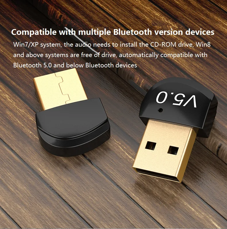 USB Bluetooth Dongle адаптер 5,0 для ПК Компьютерная Колонка Беспроводная мышь Bluetooth музыкальный аудио приемник передатчик