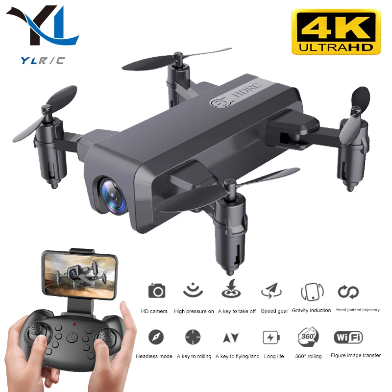 Новый H2 Дрон с разрешением 4K HD камера Wi-Fi FPV визуальный передачи: в несколько раз