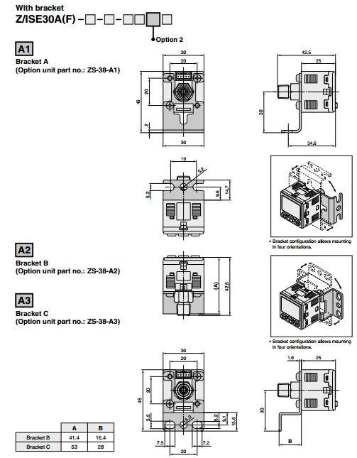 Подлинный SMC цифровой датчик давления ISE30A-01-N-L/ZSE30A-01-N-P/ZSE30AF-01-A/C/мл ISE30A-01-P-L ZSE30A-01-N-L