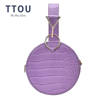 

TTOU Lady Retro Handbag Purses Women PU Leather Crocodile Pattern Chains Shoulder Bags Wild Simple Female Daily Flap Crossbody B