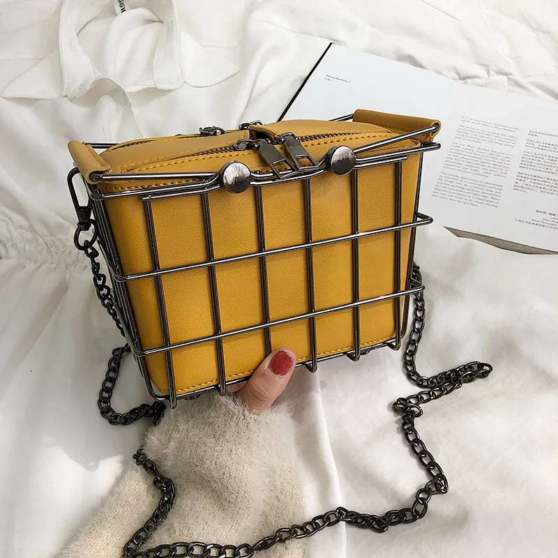 

New Bags on Chic, Shopping Basket, Korean Version, Single Shoulder Slant Chain