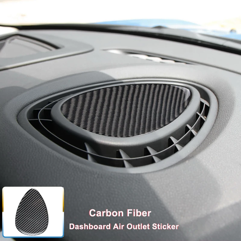 

Carbon Fiber Car Dashboard Air Outlet Vent Cover Stickers for Mini Cooper JCW One F54 F55 F56 Car Interior Trim Auto Accessories