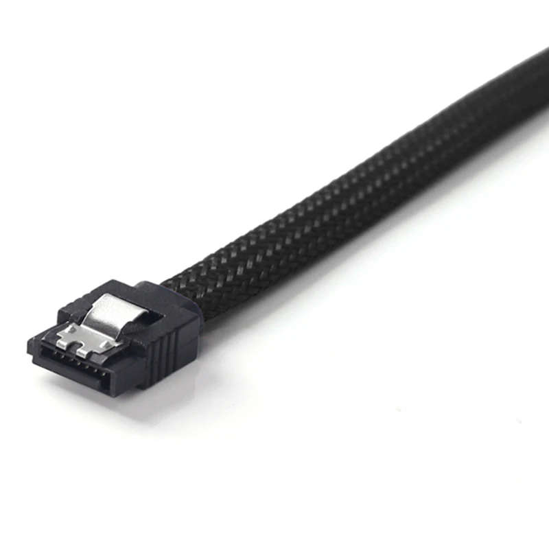 50 см SATA 3,0 III SATA3 7pin кабель для передачи данных 6 ГБ/сек. SSD Кабели HDD жесткий диск кабель для передачи данных с нейлоновыми рукавами премиум версия(черный