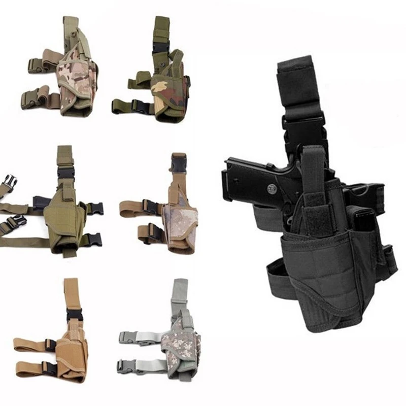 

Many color Adjustable Tactical Leg Pistol Holster Pouch Gun Holster airsoft outdoor hunting gun holster fits all hand gun