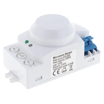 

1Set SK-810 220V 5.8GHz Microwave Movement Motion Detector Sensor Switch Hot New