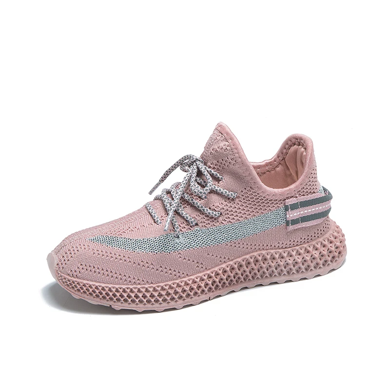 New Sneakers Women Platform Shoes Women Candy colors Casual Flats Breathable Woman Chunky Shoes For Ladies Trainers Femme - Цвет: pink1