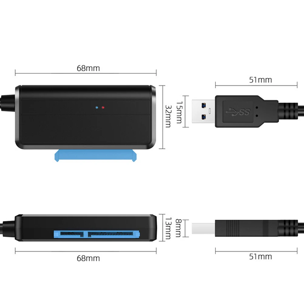 SATA к USB кабель 3,0 2,5/3,5 дюймов HDD SSD жесткий диск конвертер портативный линейный адаптер TU-shop